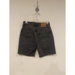 Levi's 501 90s Shorts Womens 24 Black Distressed Denim High Rise Frayed Hem New Photo 4