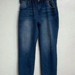 Almost Famous Blue Paperbag Jeans Sz L Photo 0
