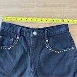 American Vintage Vintage SapMan Paris Black Denim High Waisted Shorts 9/10 26" Rodeo Embellished Photo 7