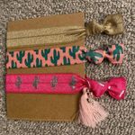 Tassel and Tie Hair Tie Set #123 Pink Photo 0