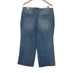 NYDJ  Womens Crop Jeans Lift X Tuck‎ Technology Cutoff Button Medium Wash Blue 16 Photo 3