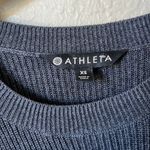 Athleta  rest day grey asymmetrical sweater Photo 4