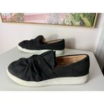 A New Day Black Suede Knotted Bow Slip On Sneakers Loafers Casual Shoes 11 Photo 4