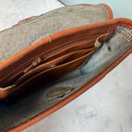 Dooney & Bourke Vintage 80’s Leather Bag Taupe British Tan Photo 6