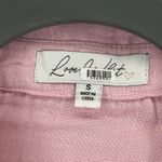 Love Whit by Whitney Port Wrap Blouse Top Collared Pink Tie Waist Long Sleeve S Photo 1