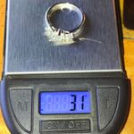 Natural Aquamarine Sterling Silver Ring Size 8 Photo 9