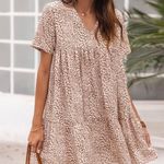 SheIn Leopard Print Babydoll Dress Photo 0