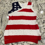 Vintage Soho Jean‎ American Flag Sweater Vest Photo 0
