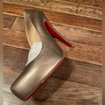 Christian Louboutin Metallic Leather Rolando Pumps Size 38.5 Photo 11