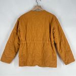 Universal Threads Universal Thread Quilted Corduroy Jacket‎ Mustard Full Zip Front Collarless XS Photo 9