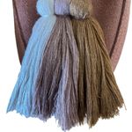 PIA MIA Dark Pink Tassel Espadrilles Loafers, Size 38 or 7.5 Photo 9