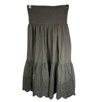 Jason Wu Olive SZ Small Eyelet 2 Piece Set Puff Sleeve Smocked Waist Maxi Lined Photo 6