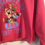 Looney Tunes Looney Tune cropped sweat shirt womens red Large L Photo 2