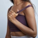 Free People NWOT  Happiness Runs Squareneck Crop Purple size XS/S Photo 4