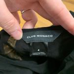 Club Monaco  Black‎ Silk Sheer Chiffon Long Sleeve Midi Dress Size 4 Shirt Dress Photo 4