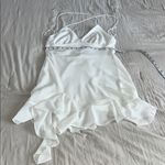 ZARA  White Ruffle Hem Dress‎ Photo 6