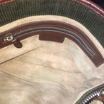 Ralph Lauren  Olive Green Corduroy and Brown Leather Rare Shoulder Bag MINT Photo 6