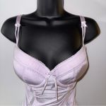 Fairy Milkmaid Lavender Lace Mesh Boned Padded Bustier Top Lingerie Camisole Purple Size undefined Photo 6