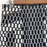 Diane Von Furstenberg  Laury Honeycomb Pencil Skirt Black White Mini Womens‎ 2 Photo 4