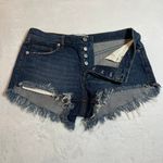 Free People Soft & Relaxed Cut Off Denim Shorts Size 28 Festival Beach OB562991 Photo 6