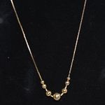 Source Unknown Sophisticated Vintage Delicate Gold Tone Sliding Beads Y2k Like New Necklace Photo 0