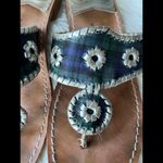 Jack Rogers  Vintage Rogers Leather Sandals with Floral Design size 11 Photo 1