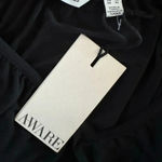 VERO MODA NWT AWARE Black City Chic Rouched Long Sleeve V Neck Blouse Women’s XL Photo 8