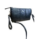 Stone Mountain Handbag Bonded‎ Leather Trifecta Little Black Purse W/ Crossbody Photo 1