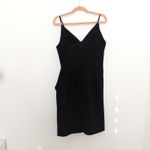XScape  Womens Dress Size 12 Black‎ Ruffle Trim Cocktail Party Classic Chic Photo 6