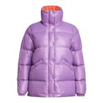 Peak Performance Clara Puffer Coat high collar pockets Size XS Purple Photo 1