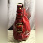 Coach Red Leather Shoulder Bag Photo 2