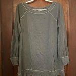 We The Free Charcoal Grey Off Shoulder Seamed Top Size XL Photo 1