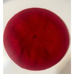 Anthropologie by Deep Red Wool Beret one size French Flair Chic Photo 1