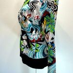 One World Special Issue Y2K 100% Cotton Bold Colorful Floral Print Zip Up Hoodie Photo 6