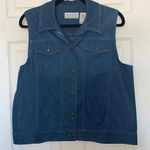 Alfred Dunner  Floral Print Denim Vest Photo 0