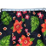 Vintage Y2K Pacific Connections Black Tropical Hawaii Hibiscus size medium Photo 4