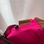 Dooney & Bourke Red and Brown Crossbody Bag with Leather Trim Photo 10