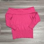 Ann Taylor Anna Taylor Off the Shoulder pink sweater Photo 0