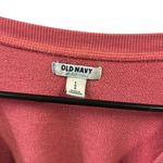 Old Navy Vintage Cotton Blend Mauve Scoop Neck French Terry Sweatshirt Large Photo 5