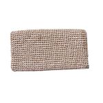 Vtg Woven Rattan Clutch Purse Women's Made In Japan Wicker Beach Pink Beige Boho Photo 4