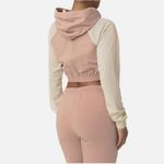 FILA Isha Crop Hoodie Jumper Training Top Misty Rose M Photo 1