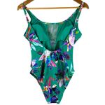 La Blanca Tummy Control Havana Tropics Mesh Floral Swimsuit Green Size 8 Photo 4