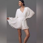 Endless Rose NEW Anthropologie Elegant White  V-Neck Chiffon
Romper size M Photo 9