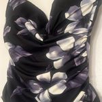 MiracleSuit  it’s a wrap thick strap wired cups size 14 black floral slimming Photo 5