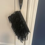 B-low the Belt  Black Belt Bag fringe strap leather black nwot wrist strap Photo 5