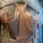 BCBGMAXAZRIA BCBG Metallic Evening Gown Photo 5