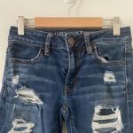 American Eagle Women's Distressed Stretch Jegging Skinny Ankle Crop Jeans 00 Photo 1