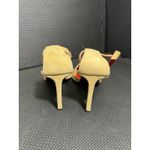 Fendi RARE Vintage Beaded Suede Camel Trophy Pointed Toe Heels Made In Italy 9 Photo 9