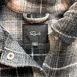 Rails Turner Fleece, Button, Shirt Jacket, shacket, Ash Pearl Gray, Size Medium Photo 5