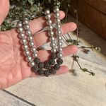 Banana Republic  Double Strand Pearl & Rhinestone Ball Necklace Photo 1